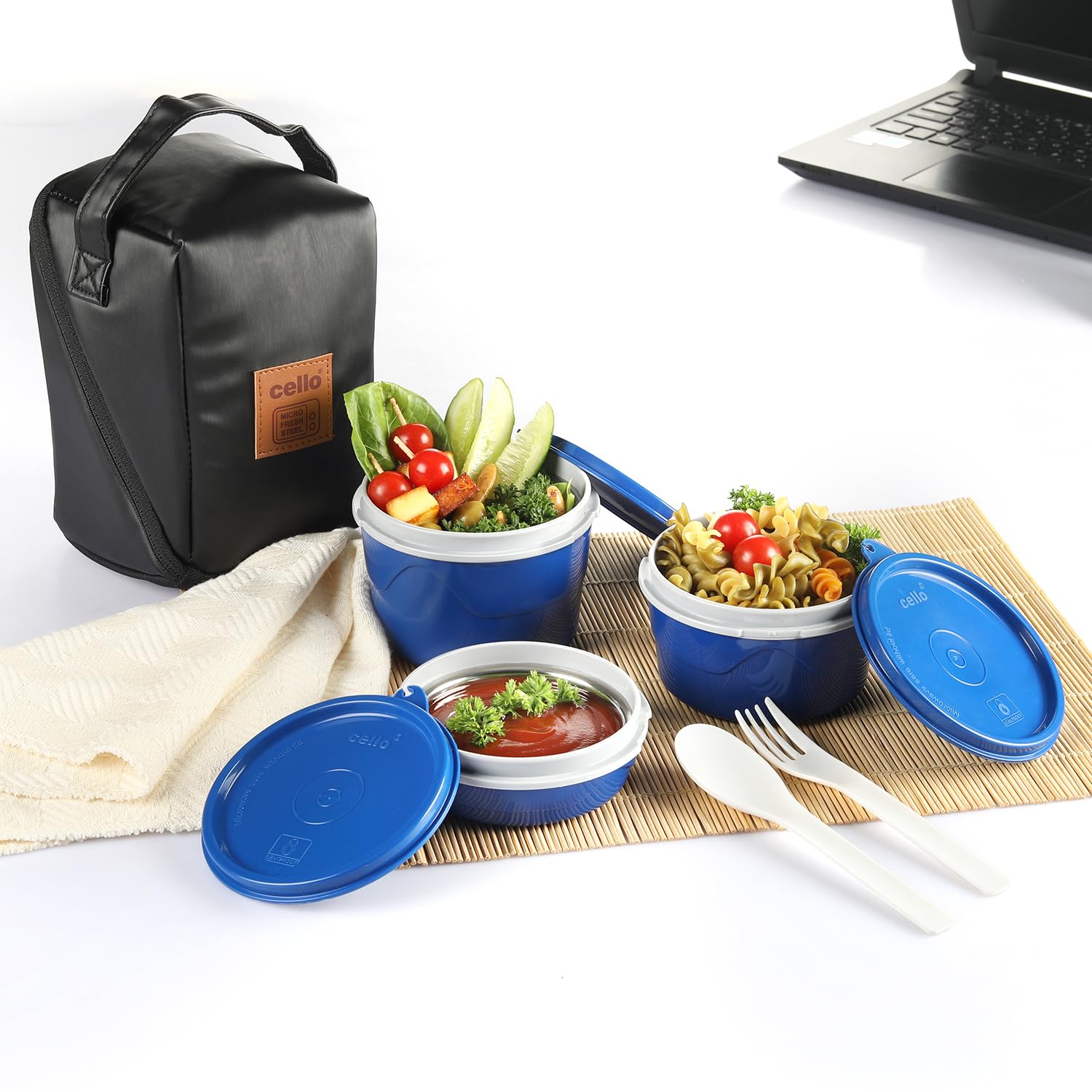 Cello lunch box with bag deals