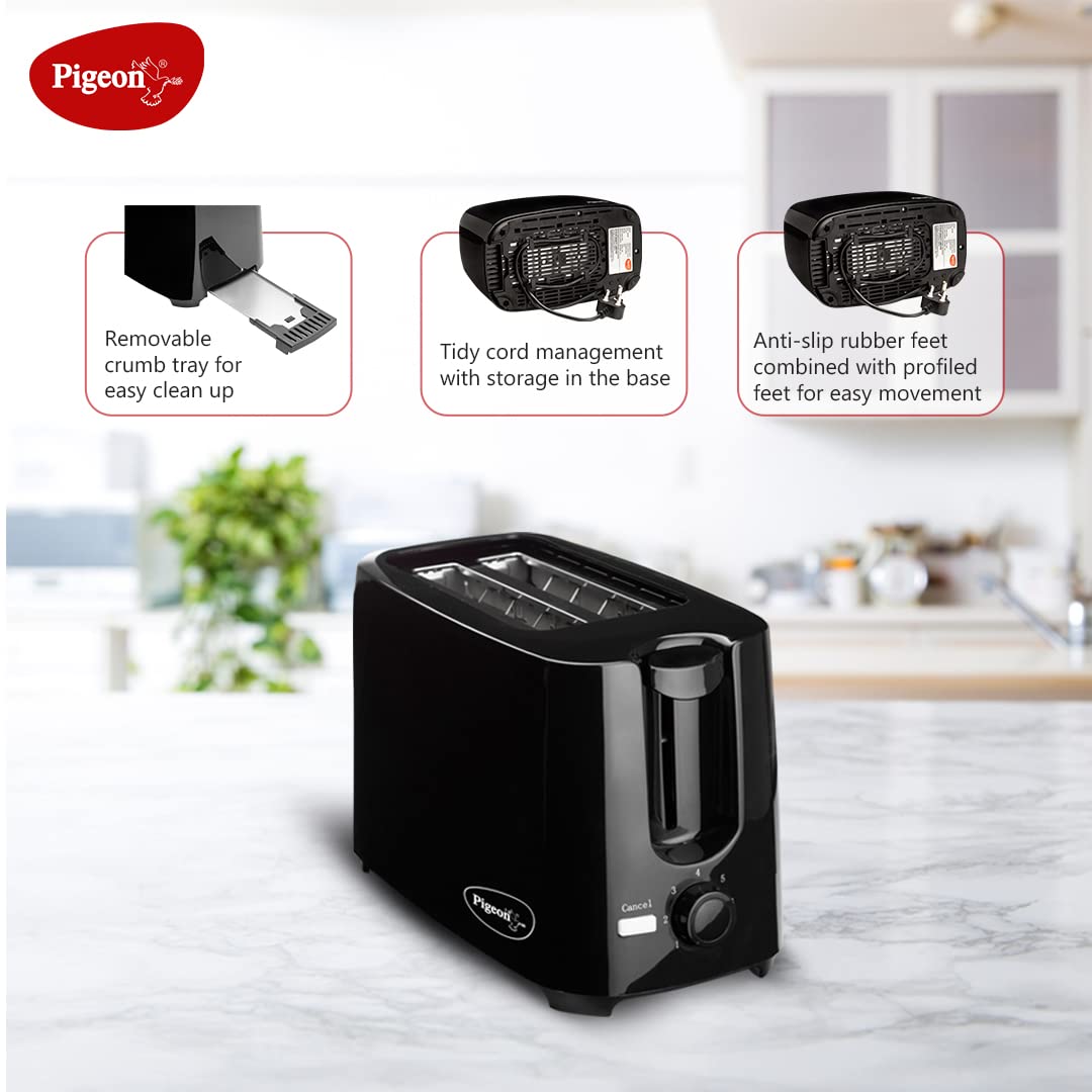 Spitfire Toaster SmartQuick | Pigeon by Stovekraft 2 Slice Auto Pop up Toaster. A Smart ...