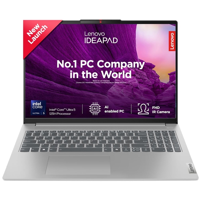 Lenovo IdeaPad Slim 5 Intel Core Ultra 5 125H 16" (40.64cm) WUXGA-IPS 300Nits Thin & Light Laptop