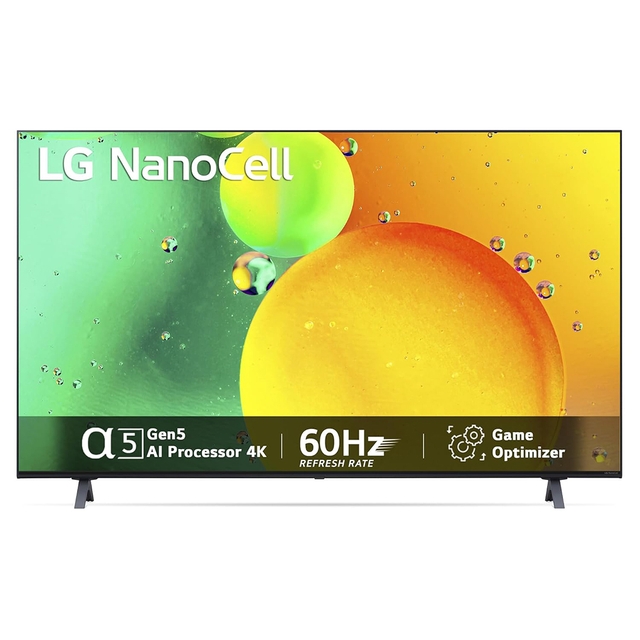 LG 139 cm (55 inches) 4K Ultra HD Smart NanoCell TV 55NANO73SQA (Ashed Blue)