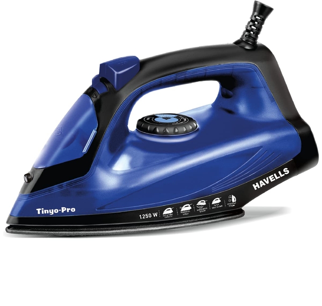 Havells Tinyo Pro 1250 Watt Steam Iron Press with Powerfull Steam Spray |