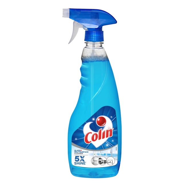 Colin Glass and Surface Cleaner Liquid Spray - 500 ml | India's #1 All-Purpose Glass Cleaner for Car, Kitchen and Home Surfaces | Multi Surface Cleaner