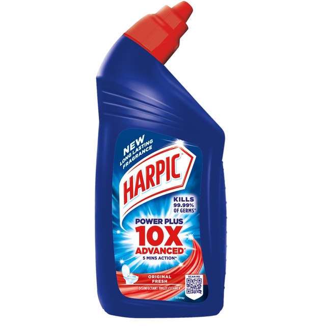 Harpic Disinfectant Toilet Cleaner Liquid, Original - 500 ml | Thick Toilet Cleaning Acid Suitable for Toilet Bowls