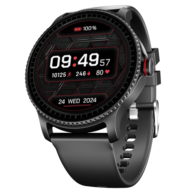 boAt Newly Launched Lunar Discovery w/ 1.39" (3.5 cm) HD Display, Turn-by-Turn Navigation, DIY Watch Face Studio, Bluetooth Calling, Emergency SOS, QR Tray, Smart Watch for Men & Women(Active Black)