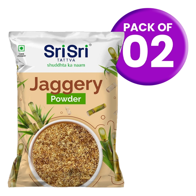 Sri Sri Jaggery, 500g (Pack of 2) (Powdered )