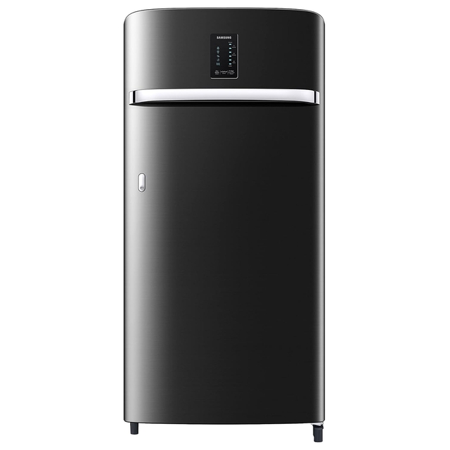Samsung 189L 4 Star Inverter Direct-Cool Single Door Digi-Touch Refrigerator Appliance (RR21C2E24BX/HL,Luxe Black) 2023 Model