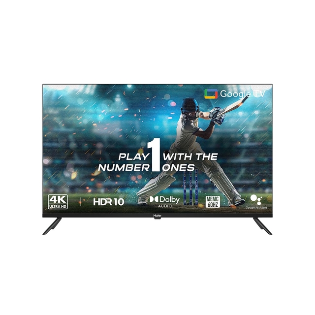 Haier 108 cm (43 inches) 4K Ultra HD Smart LED Google TV L43FG (Black)