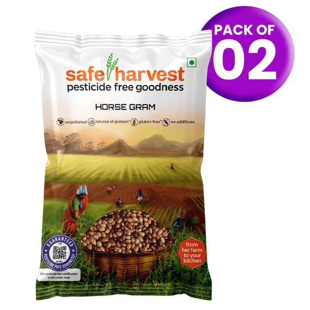 Safe Harvest Pesticide- Free Horse Gram 500g (Pack of 2)