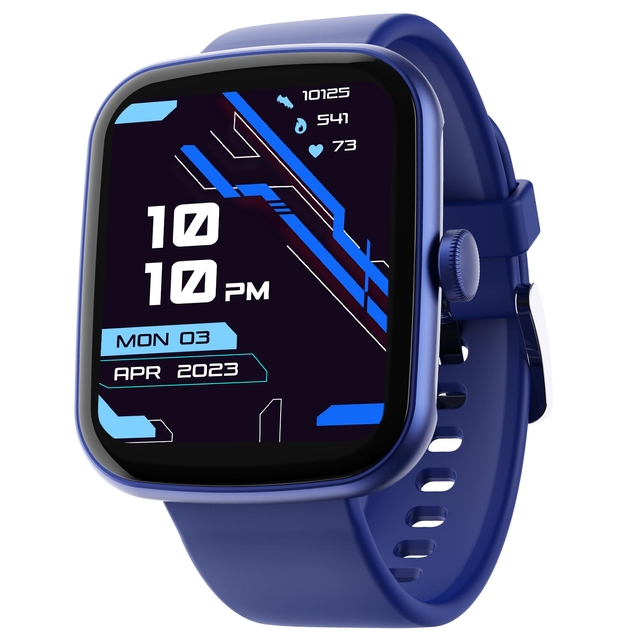 boAt Wave Style Smart Watch w/ 1.69" (4.2 cm) Square HD Display, DIY Watch Face Studio, Coins,HR & SpO2 Monitoring,7 Days Battery Life, Crest App Health Ecosystem, Multiple Sports Modes(Deep Blue)