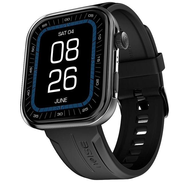 Noise ColorFit Pro 5 Max 1.96" AMOLED Display Smart Watch, BT Calling, Post Training Workout Analysis, VO2 Max, Rapid Health, 5X Faster Data Transfer - Jet Black