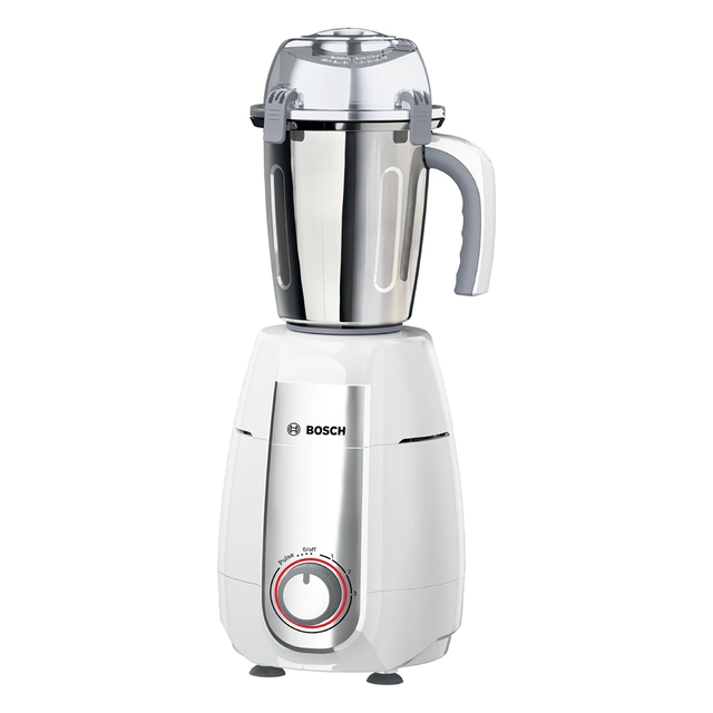 BOSCH TrueMixx Style 750 W Mixer Grinder (MGM6642WIN | 4 Jars | White, Steel)