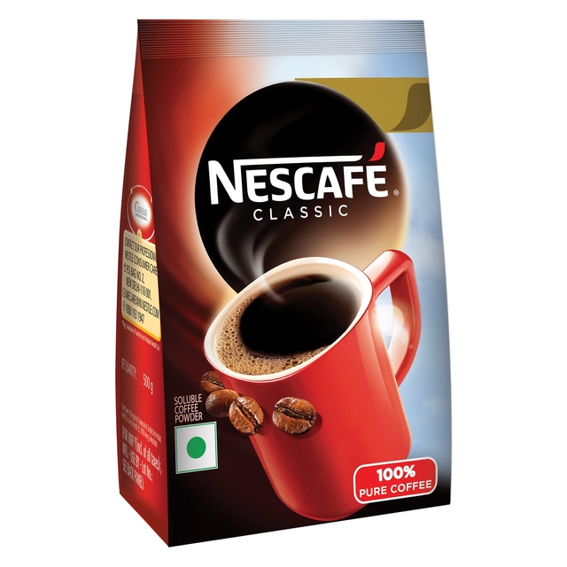 Nescafe Classic Instant Coffee Powder Pouch 500g (Stabilo Pack)