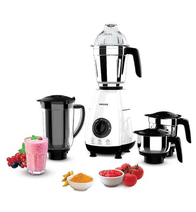 Philips HL7703/00 1000 Watt Mixer Grinder Copper Motor, 4 Jar