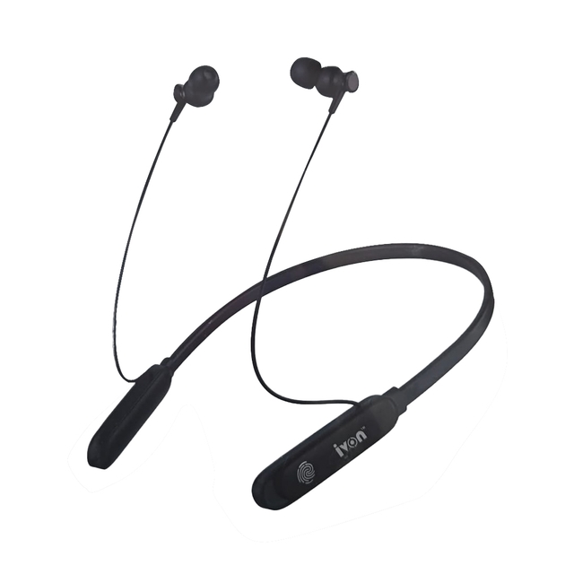 IVON Metal in-Ear Earbuds Wireless Neckband with Quick Charge Technology Version 5.3 (IV - BT90)