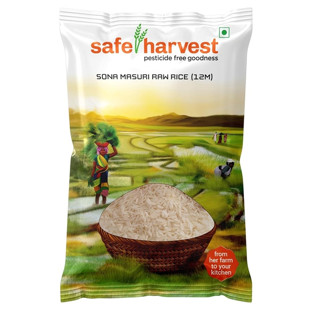 Safe Harvest Pesticide Free Sona Masuri Raw Rice 5kg