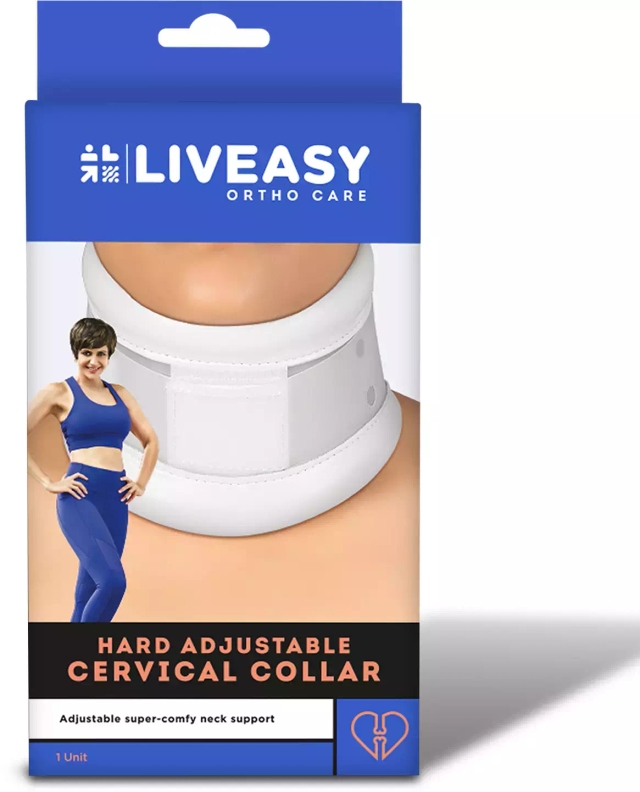 Liveasy Ortho Care Hard Adjustable Cervical Collar Large