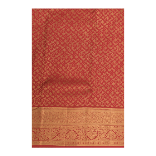 Kanchipuram Art Silk Saree (Multi colours) +Card