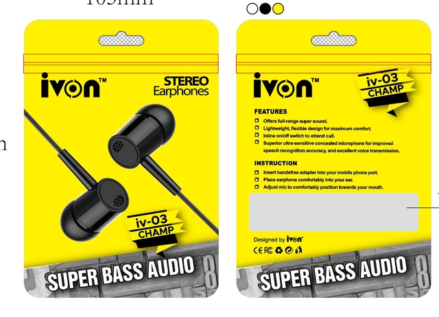 ivon stereo ear phones