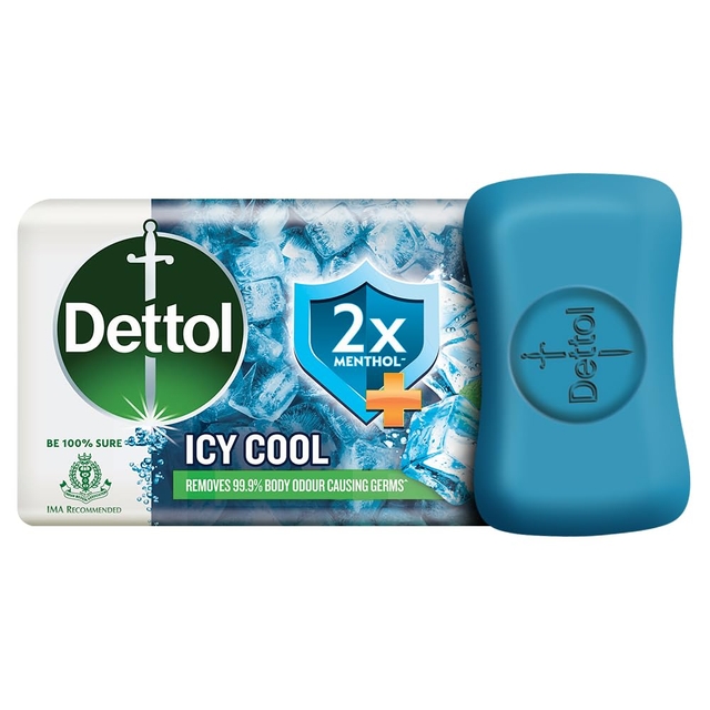Dettol Icy Cool Bathing Soap Bar With 2x Menthol (125gm)