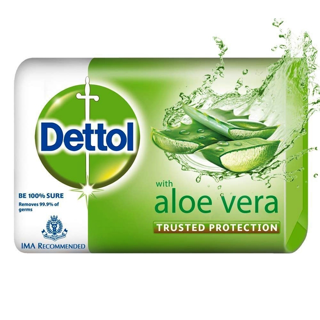 Dettol Aloe Bathing Bar Soap - 100 g (Pack of 3)