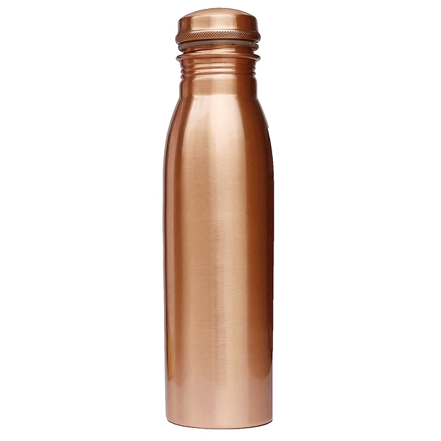 Copper Bottle, 900ml, Set Of 1  Brown