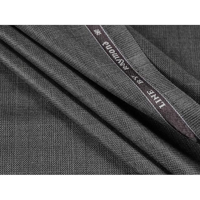 Raymond Checkered Premium Gray Unstitched Pant Piece