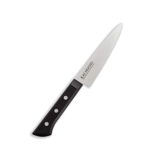 Kai Hocho Premium Petty Kitchen/Vegetable Knife, 4.8 Inch Blade, Black, High Carbon Stainless Steel