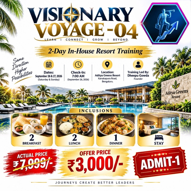 Visionary Voyage-4  Resort Training Ticket (1 Person)