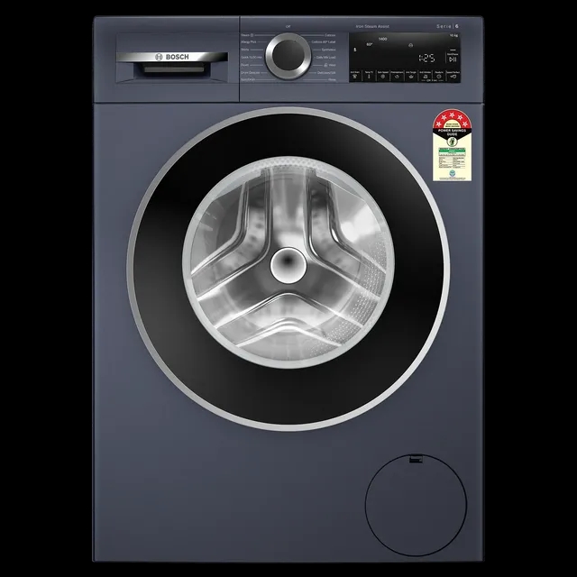BOSCH 10 kg 5 Star Fully Automatic Front Load Washing Machine (Series 6, WGA254ZPIN, EcoSilence Drive, Dark Lake)