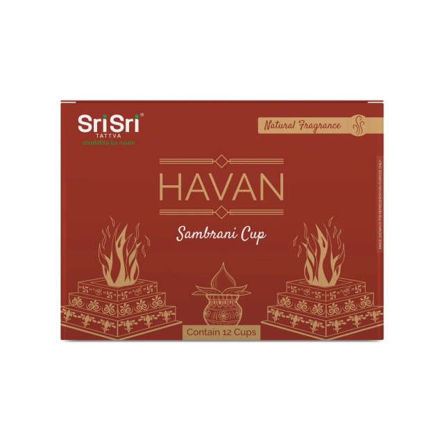 Sri Sri Tattva | Havan Sambrani Cup For Pooja | 12 Cups