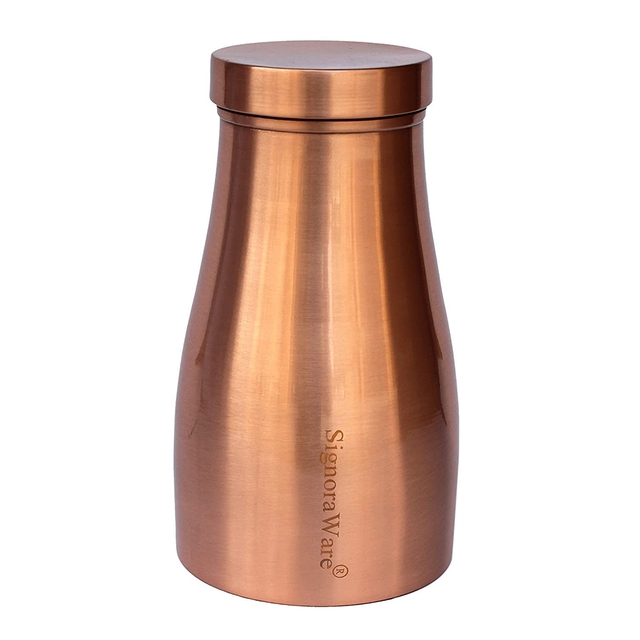 Signoraware Damaru MATT Copper Bottle, 900ml, Set of 1, Copper