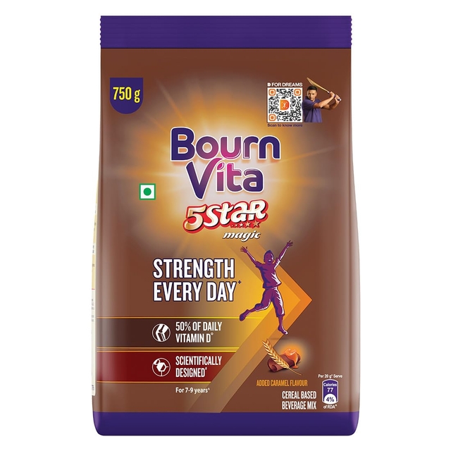 Cadbury Bournvita 5 Star Magic Nutrition Drink, 750 g Pouch