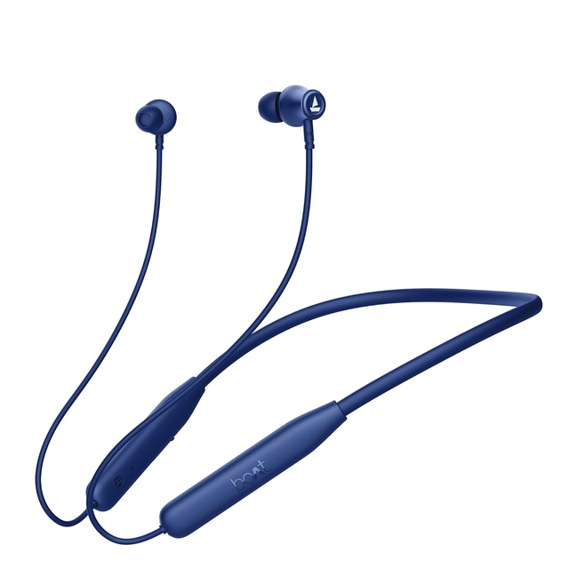 boAt Rockerz 111 Bluetooth Wireless Neckband with Up to 40 Hrs Playtime, Dual Device Pairing, Enx Tech, Beast Mode, ASAP Charging, Btv5.3, Ipx5,Type-C Interface & Magnetic in Ear Buds(Deep Blue)