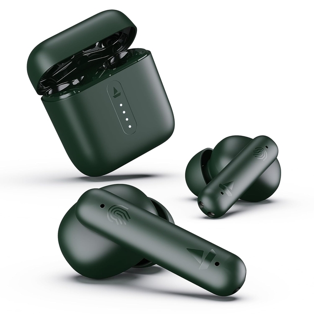 boAt Airdopes 141 Bluetooth TWS in Ear Earbuds with 42H Playtime,Low Latency Mode for Gaming, ENx Tech, IWP, IPX4 Water Resistance, Smooth Touch Controls(Olive Green)