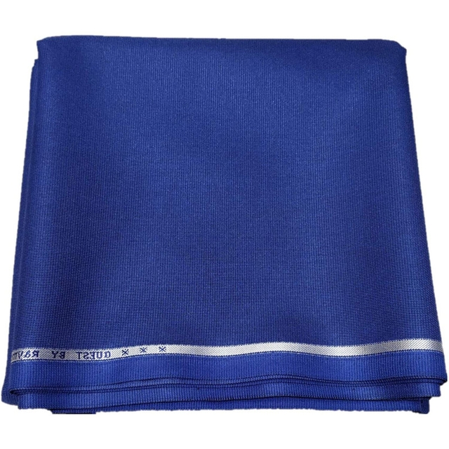 Raymond Mens Premium Blue Broad Chceks Suit Fabric
