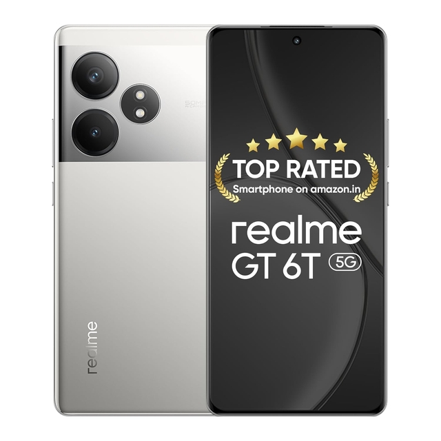 realme GT 6T (Miracle Purple,12GB RAM+256GB Storage) | India's 1st 7+ Gen 3 Flagship Chipset | 1.5M + AnTuTu Score | 5500mAh+120W | The World's Brightest Flagship Display