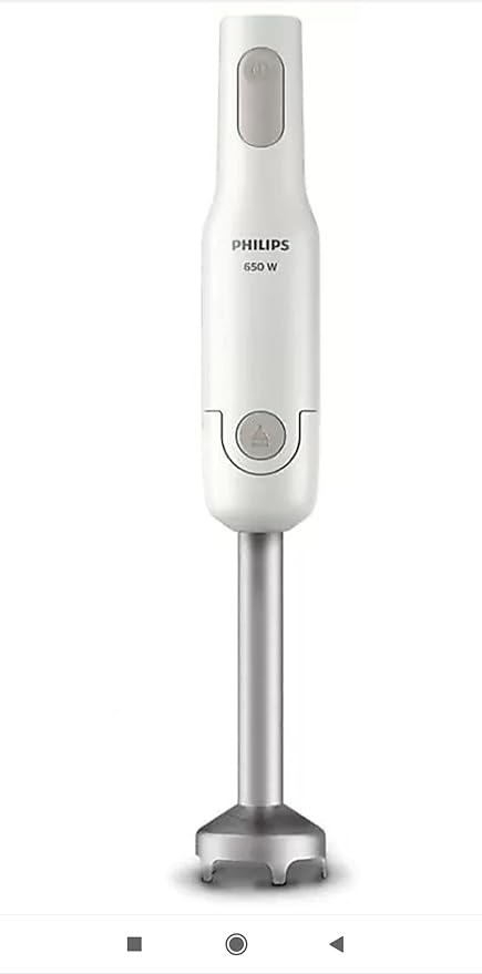 Philips Hand Blender HL1600/00-650W Powerful Motor, Detachable Steel Rod, Single Button Release