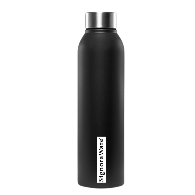 Black Stainless Steel Water Bottles 750ml