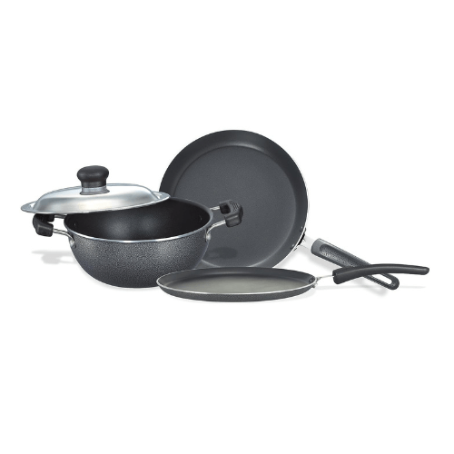 SmartQuick Present N-Duraa Non-Stick Kitchen Set, 3-Pieces Combo