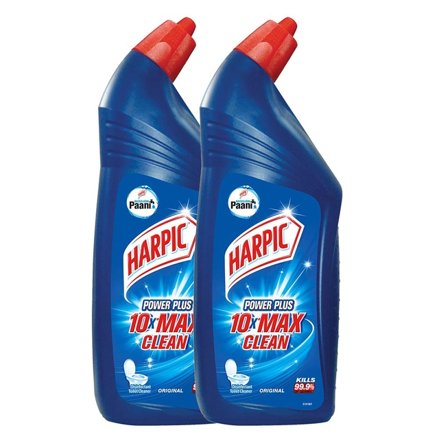 Harpic Disinfectant Toilet Cleaner Liquid, Original - 1 L (Pack of 2) Toilet Cleaner