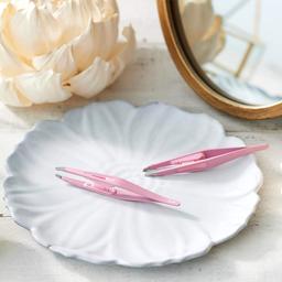 KAI 1 piece of tweezers (pink) that can be grasped without slipping