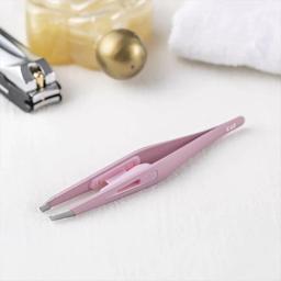 KAI 1 piece of tweezers (pink) that can be grasped without slipping