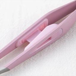 KAI 1 piece of tweezers (pink) that can be grasped without slipping