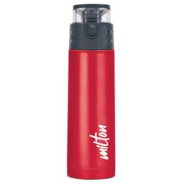 MILTON Atlantis 900 Thermosteel Insulated Bottle, 750 ml Water Bottles, 24 Hours Hot and Cold, Easy to Carry, Easy Grip, Rust Proof, Tea, Coffee, Office, Travel Bottle, Red