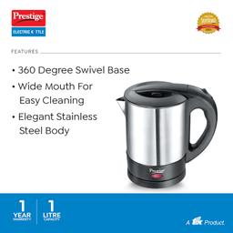 Prestige Electric Kettle PKSS (1350 watts) 1.0Ltr - Stainless Steel