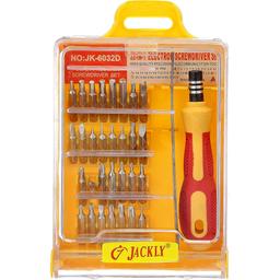 Original Jackly JK 6032 A 32 in 1 Tweezer & Screwdriver Set Repair Tool Kit