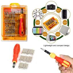 Original Jackly JK 6032 A 32 in 1 Tweezer & Screwdriver Set Repair Tool Kit
