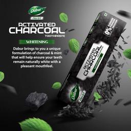 DABUR Herb'L Activated Charcoal Toothpaste-240G (120Gx2,Pack Of 2)|Black Gel Toothpaste|Whitening |Fluoride Free|Fights Plaque&Extrinsic Stains|With Power Of Mint|Cool&Refreshing Mouth Experience