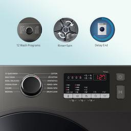 Samsung 9 kg, 5 Star, Digital Inverter Motor, Fully-Automatic Front Load Washing Machine (WW90T4040CX1TL, Hygiene Steam, Inox)