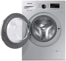 Samsung 6.5 Kg Inverter 5 star Fully-Automatic Front Loading Washing Machine (WW66R22EK0S/TL, Silver Hygiene Steam)